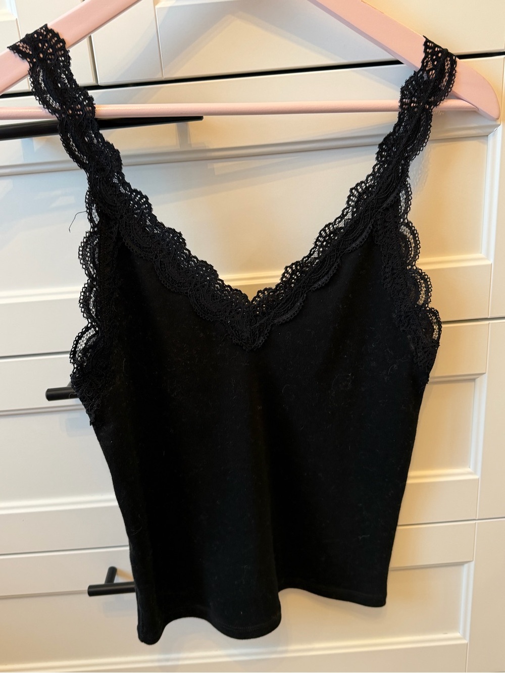 Z Supply Black Lace V-Neck Camisole